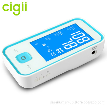 Smart fashion rechargeable digital arm mini blood pressure monitor price touch key BPM